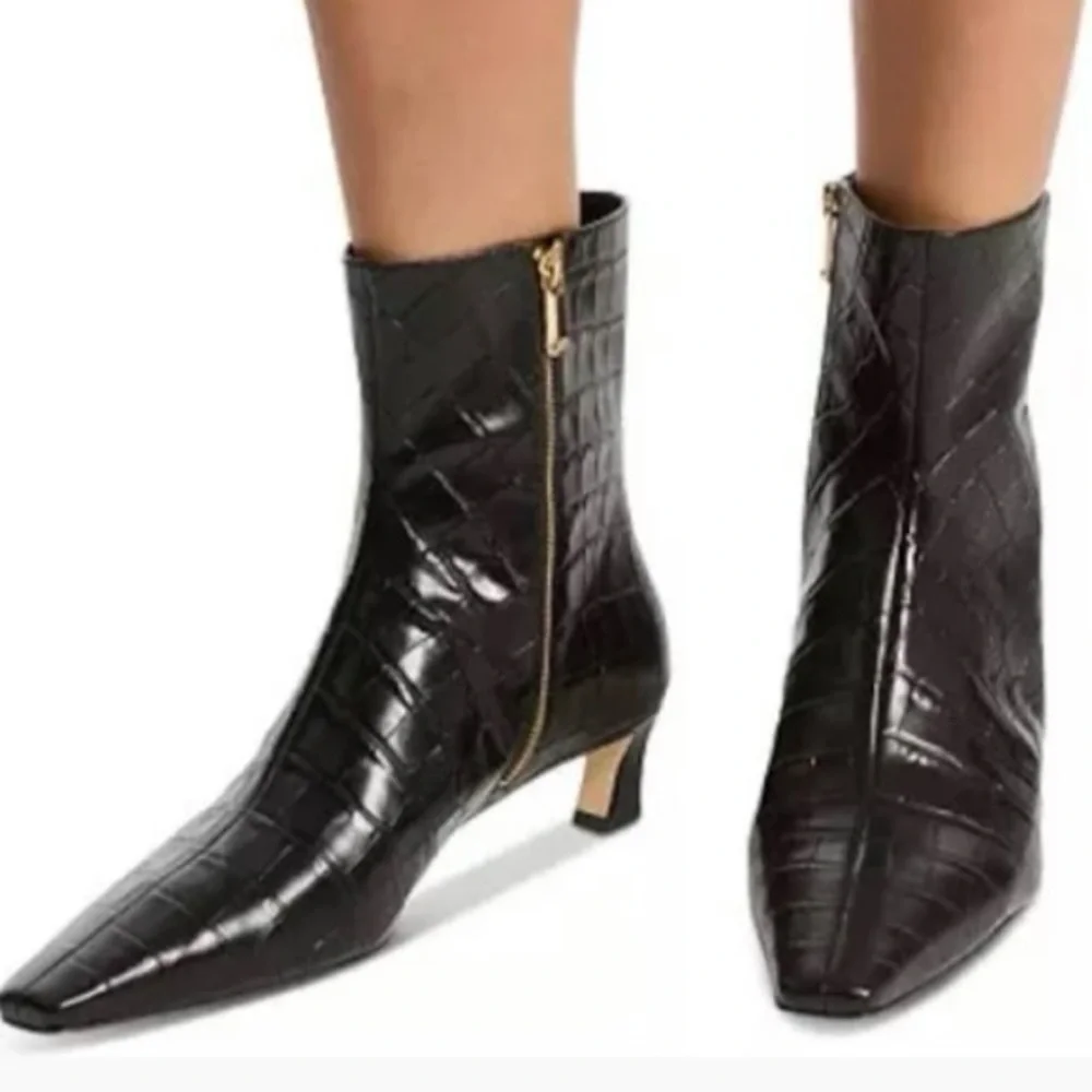 Michael Kors Cosmo Kitten Booties - Black Leather - Picture 2 of 4